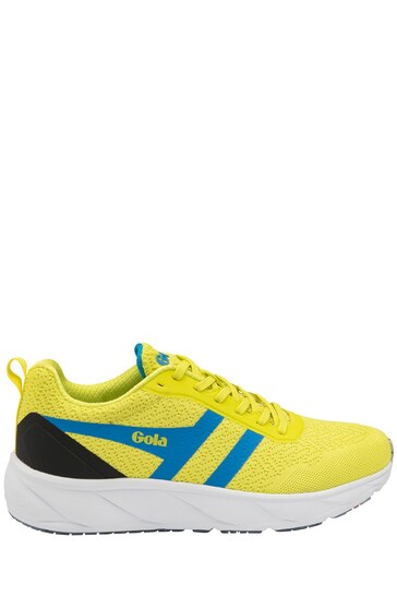 Gola Yellow Men's Typhoon RMD Mesh Lace-Up Running race Trainers