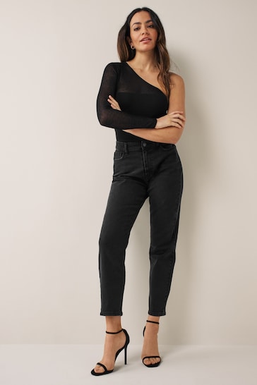 SALE: Super High Waisted Jeans In Black, Noisy May