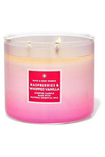 Buy Bath & Body Works Raspberries & Whipped Vanilla 3-Wick Candle 14.5 oz / 411 g from the Next UK online shop