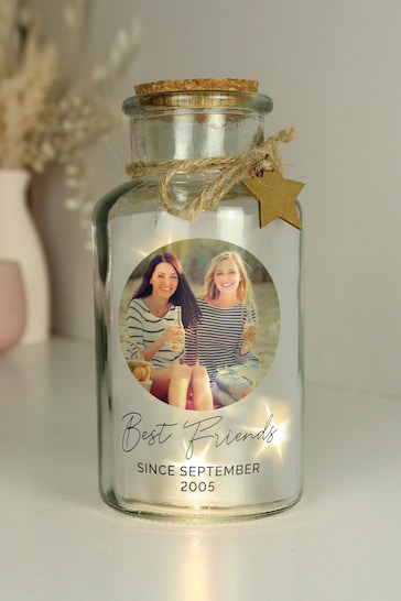 Personalised Photo Upload LED Glass Jar by PMC
