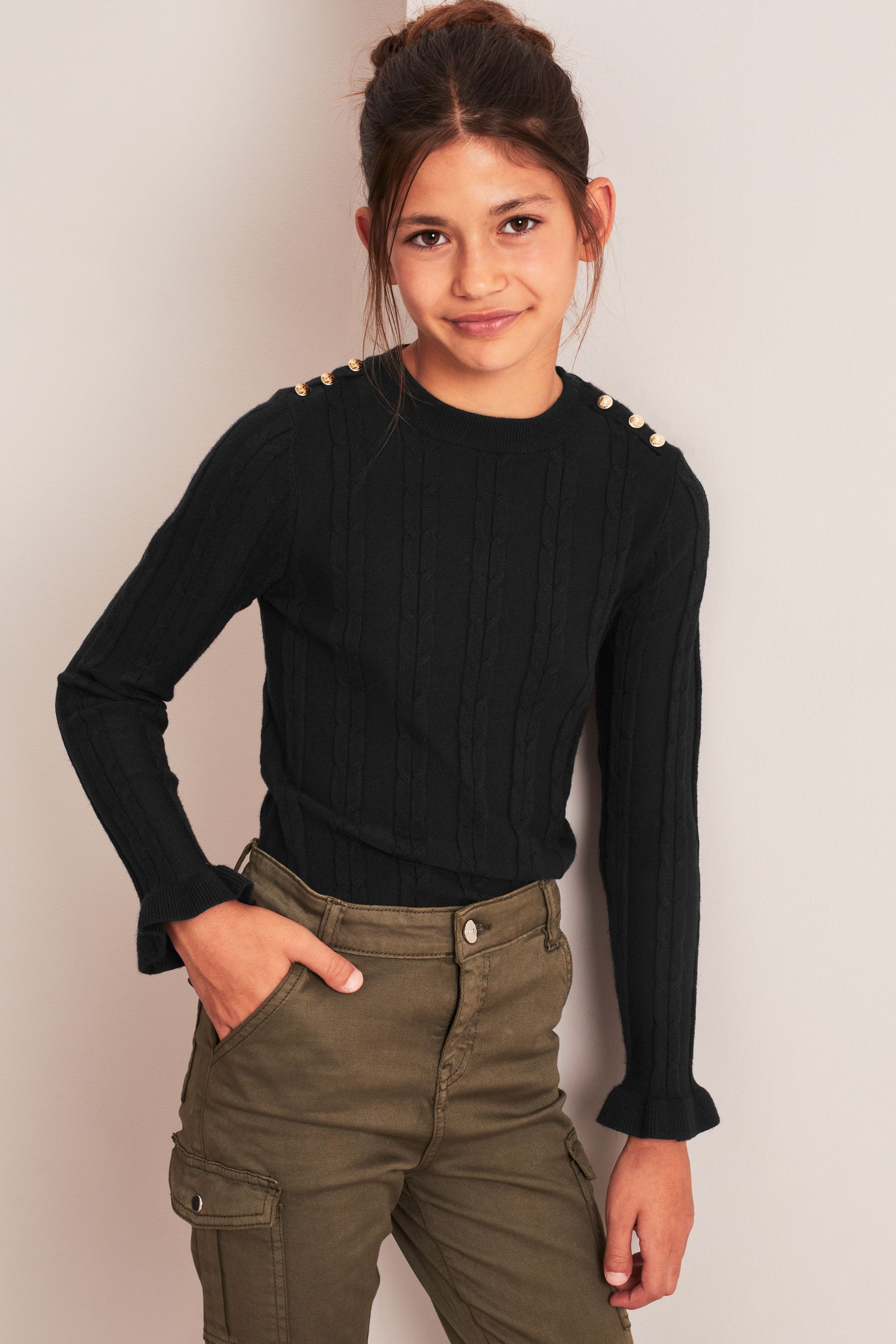 Black military jumper clearance