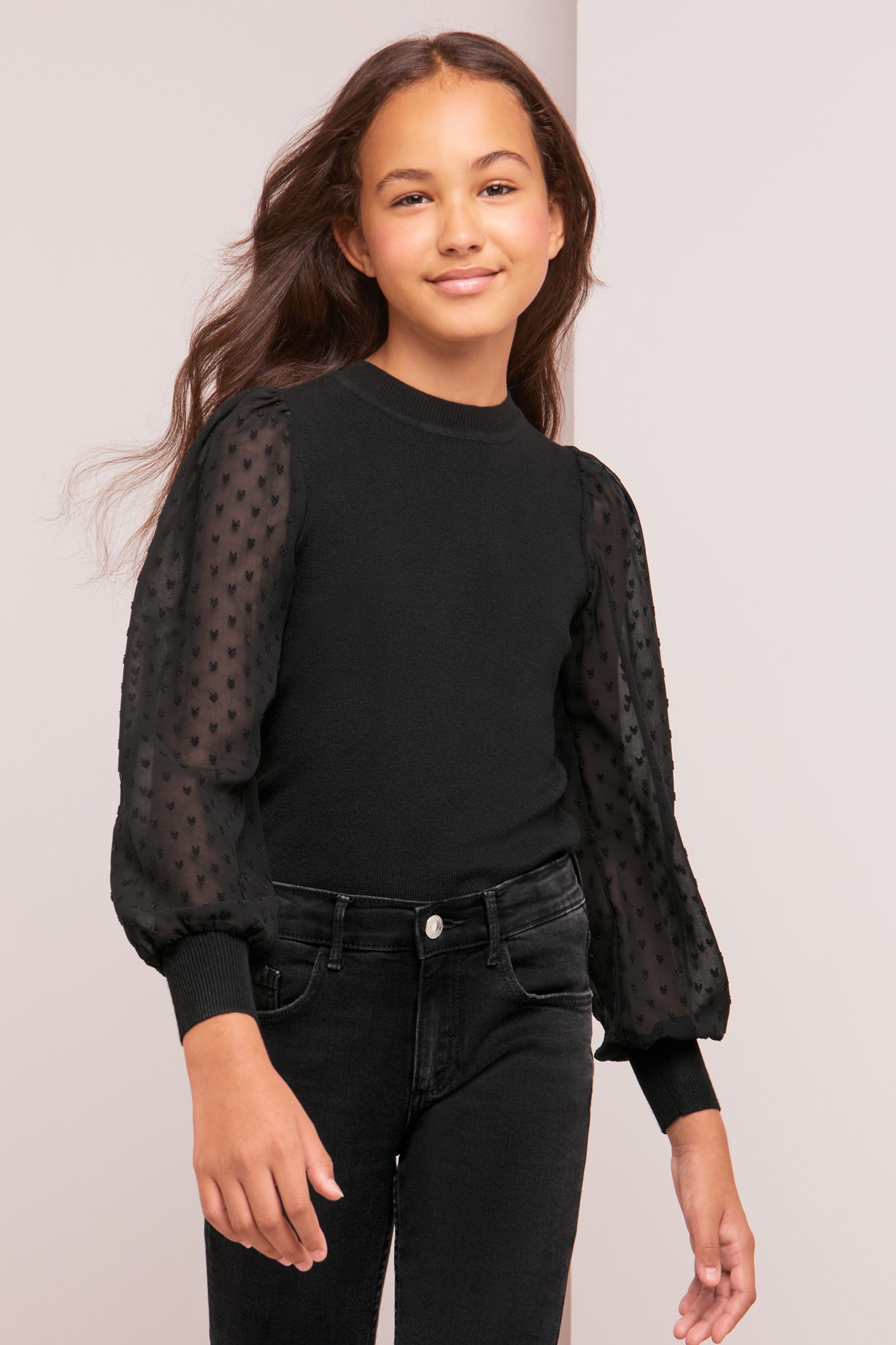 Organza sleeve jumper on sale