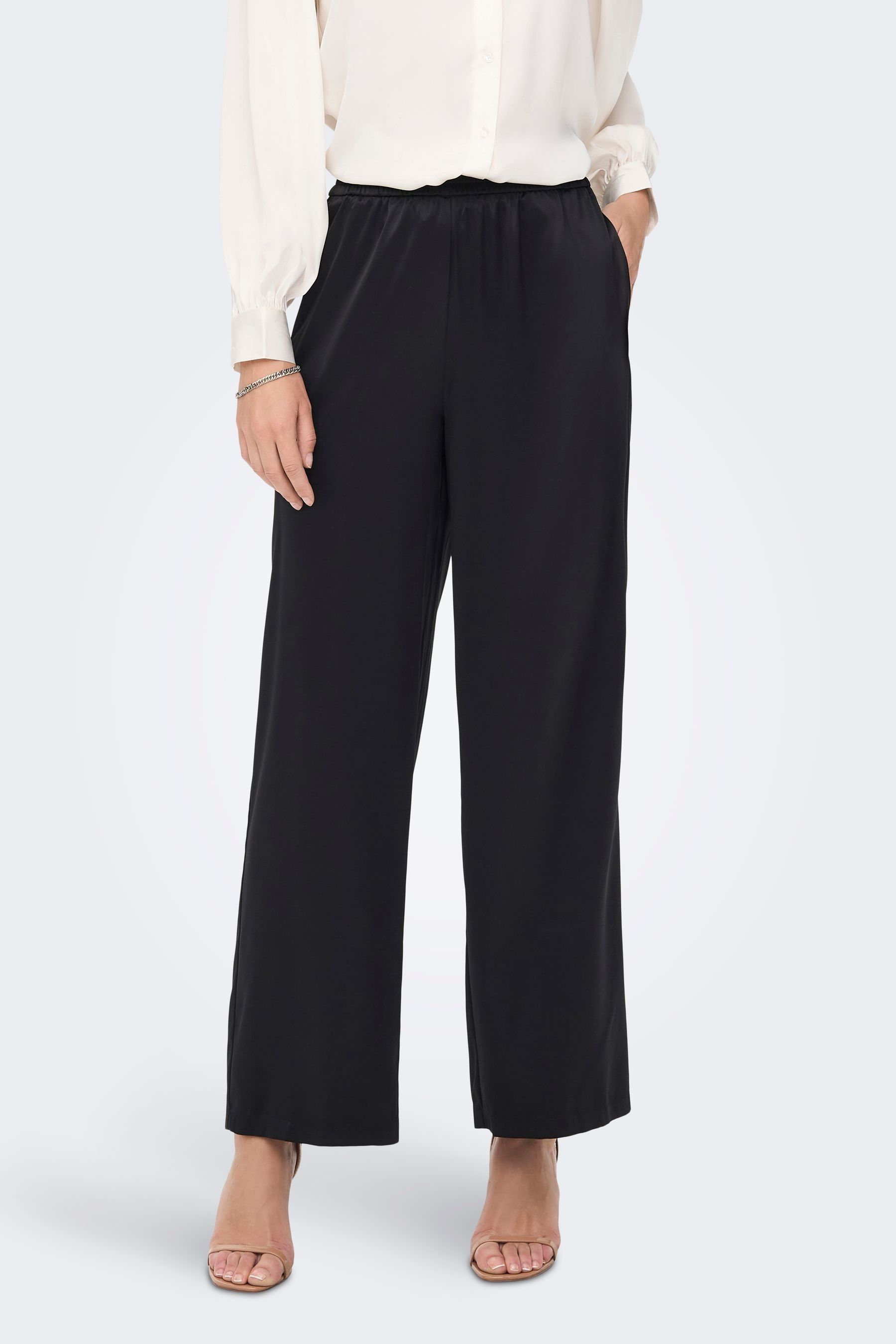 High waisted discount elastic trousers