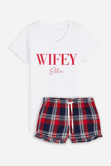 Personalised Wifey Shorts Set by Dollymix