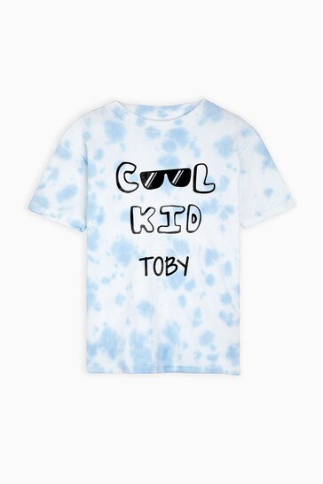 Personalised Boys Cool Kid Tie Dye T-Shirt by Dollymix.