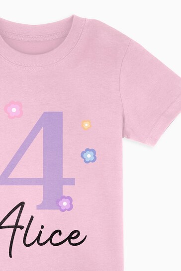 Personalised Kids Age T-Shirt by Dollymix