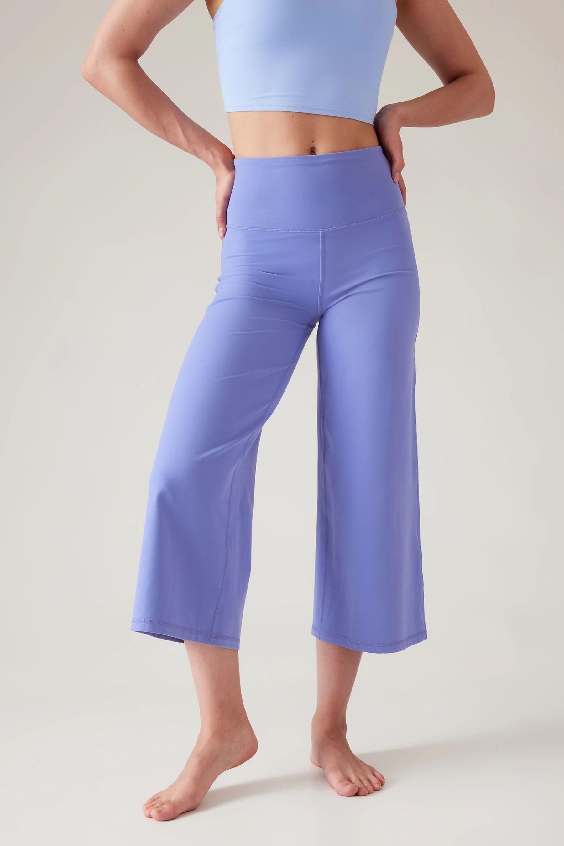 Blue crop pants new arrivals