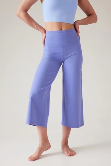 Buy Athleta Blue Elation Wide Crop Trouser from the Next UK online