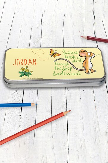 Personalised Green Mouse Pencil Tin by Star Editions