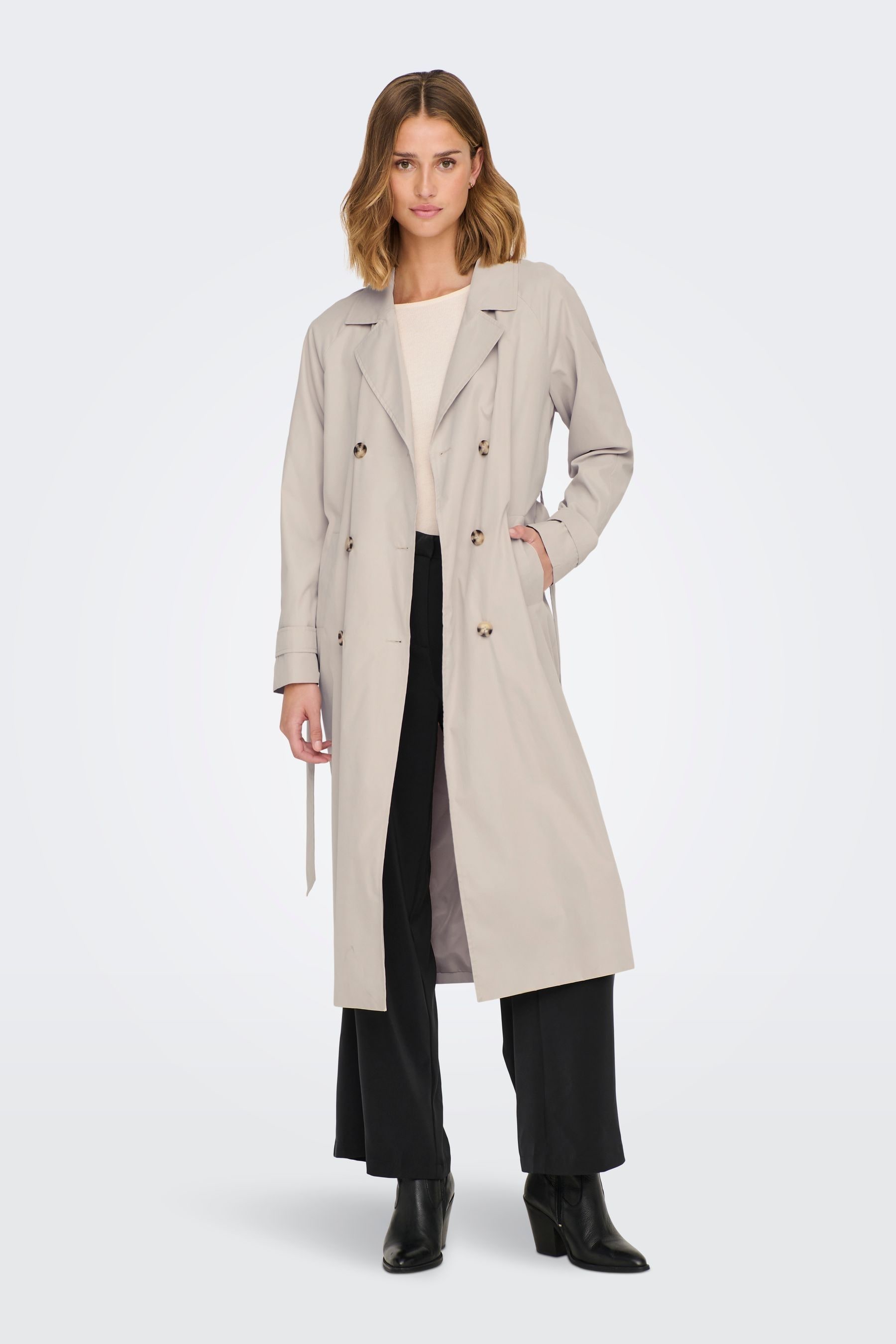 Lipsy duster shop coat in stone