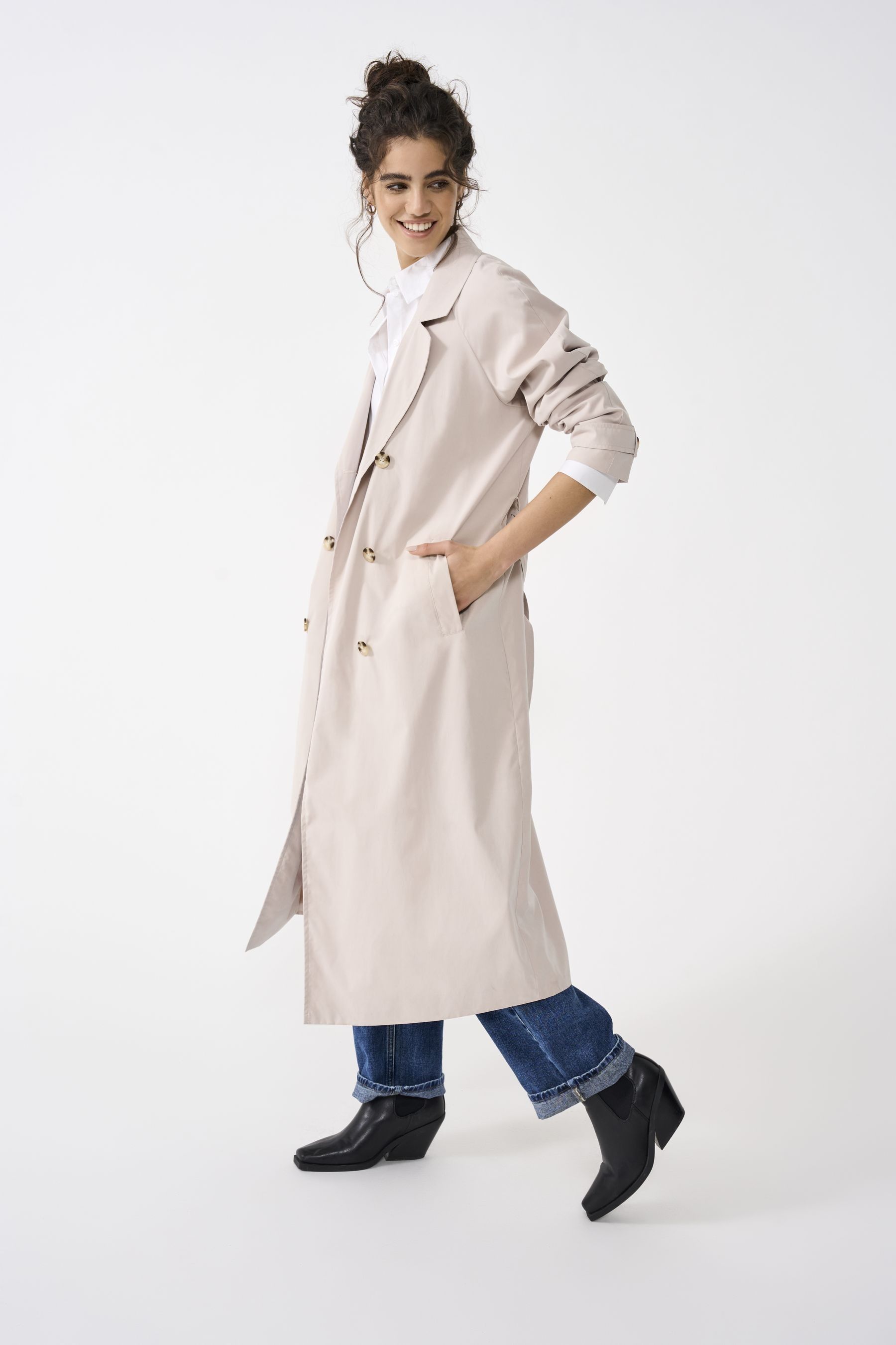 Lipsy duster 2025 coat in stone
