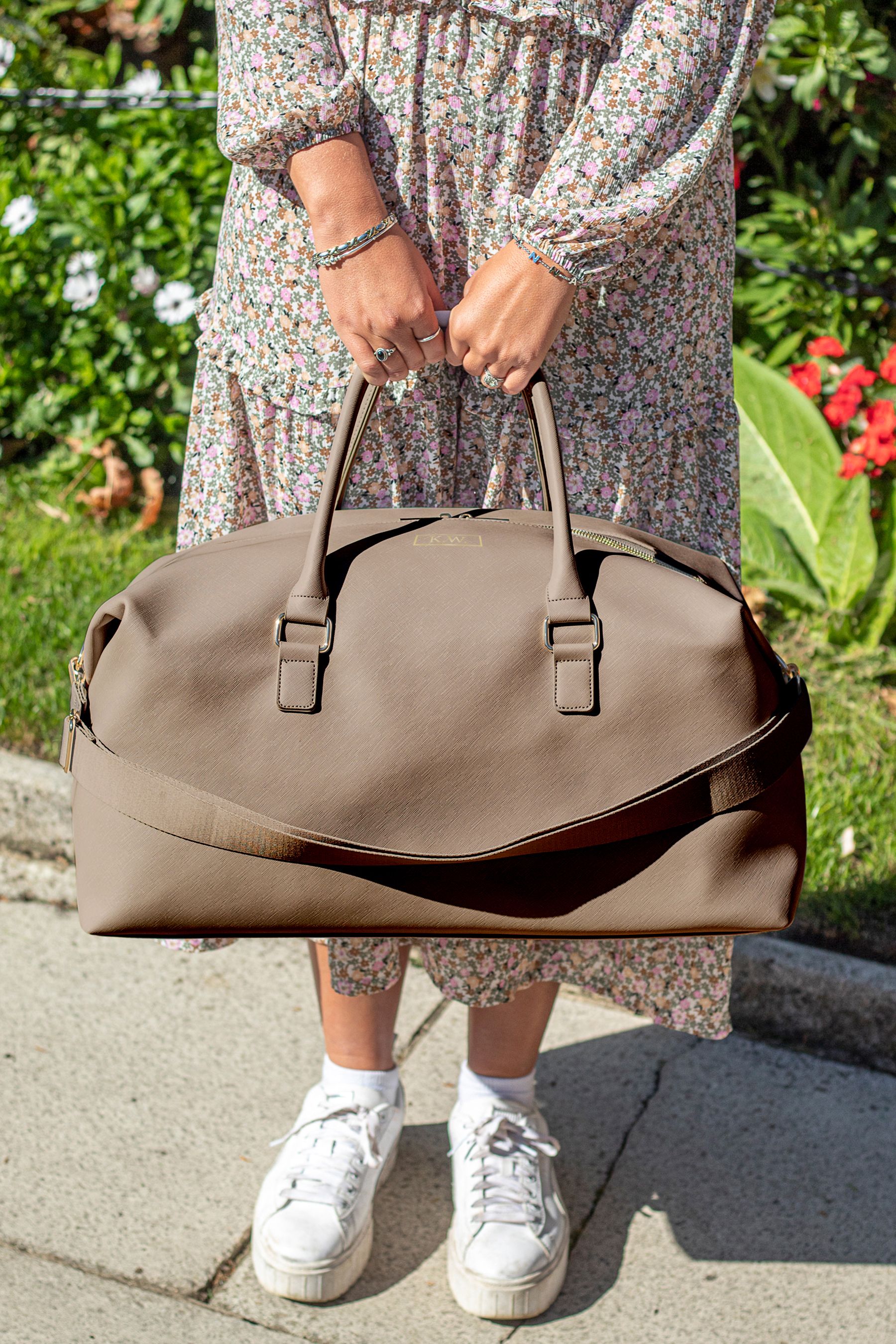 Personalised Vegan Saffiano Pu Leather Weekend Holdall By Jonny s Sister