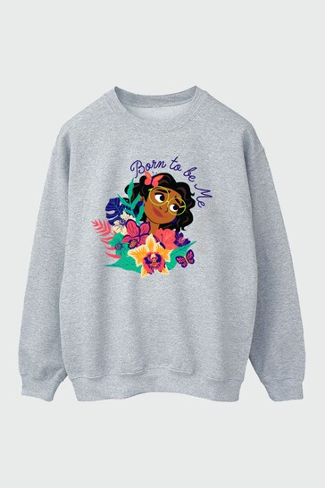 Brands In GREY Encanto Mirabel Born To Be Me Women Heather Grey Sweatshirt by BrandsIn