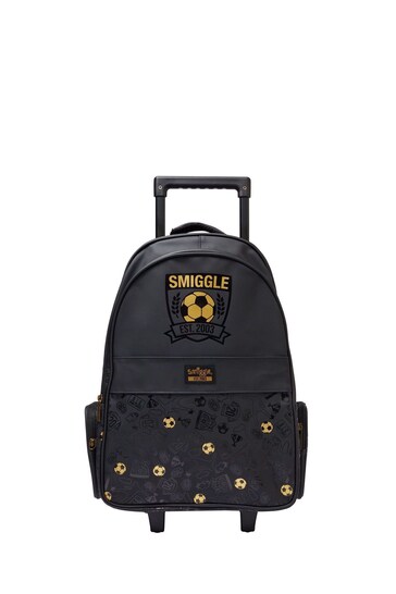 Smiggle Black 20th Birthday Light Up Trolley Backpack