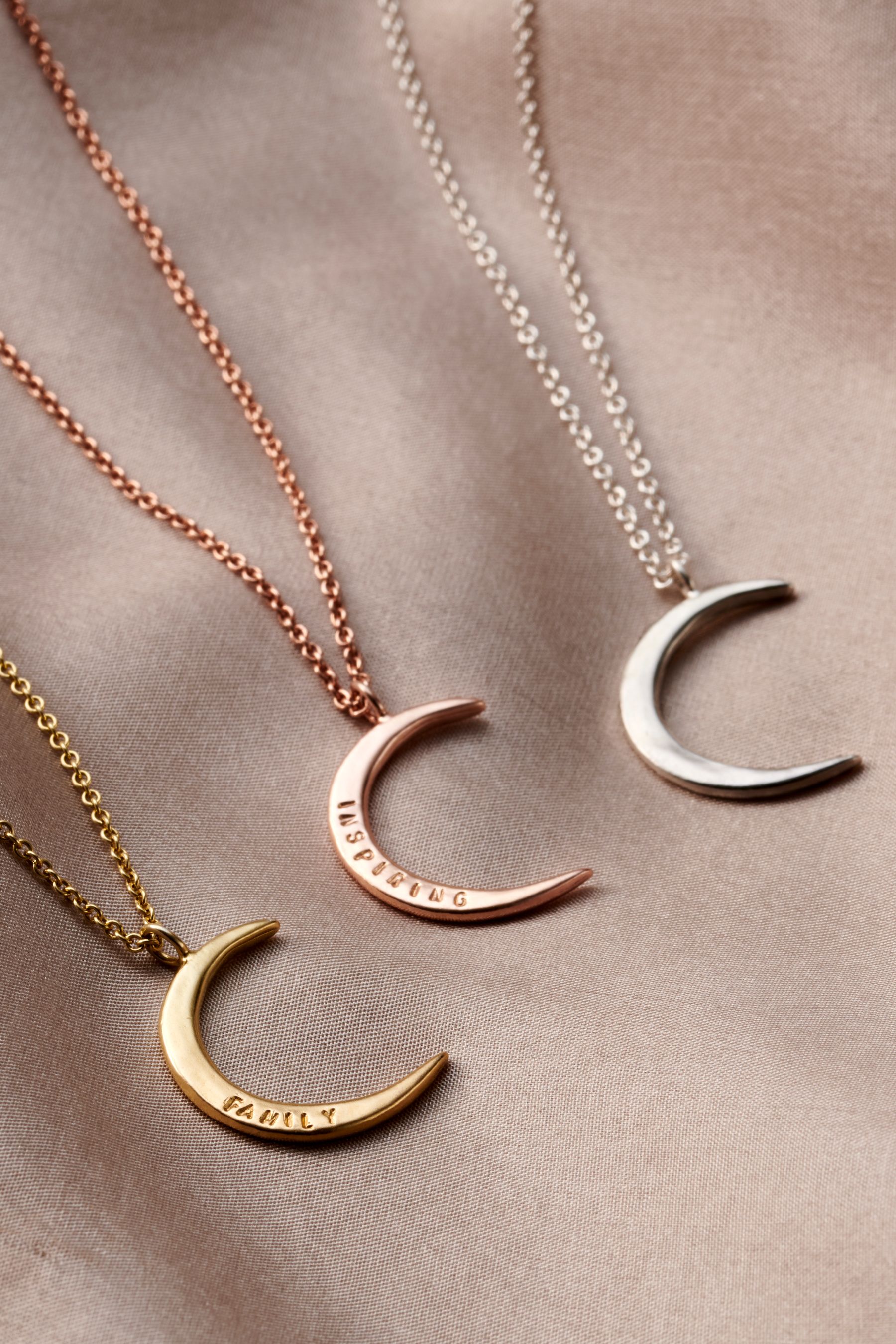 Moon necklace sale personalised