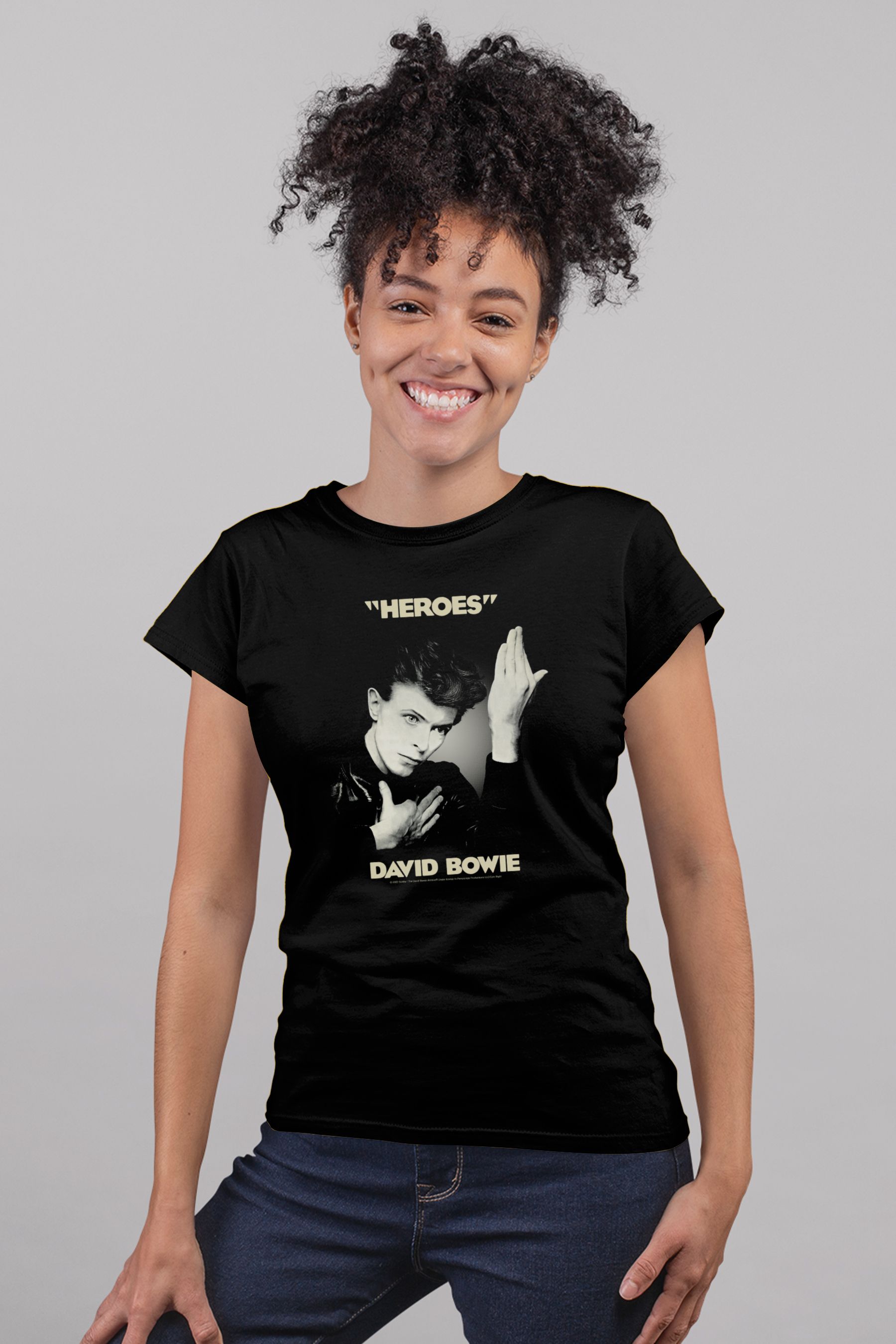 David bowie heroes top t shirt