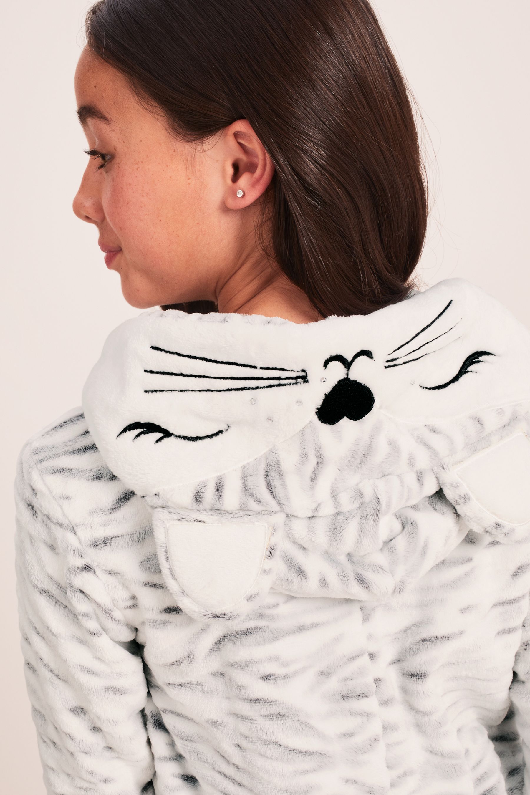 Buy Lipsy White Animal Cosy Fleece All In One From 3 16yrs from