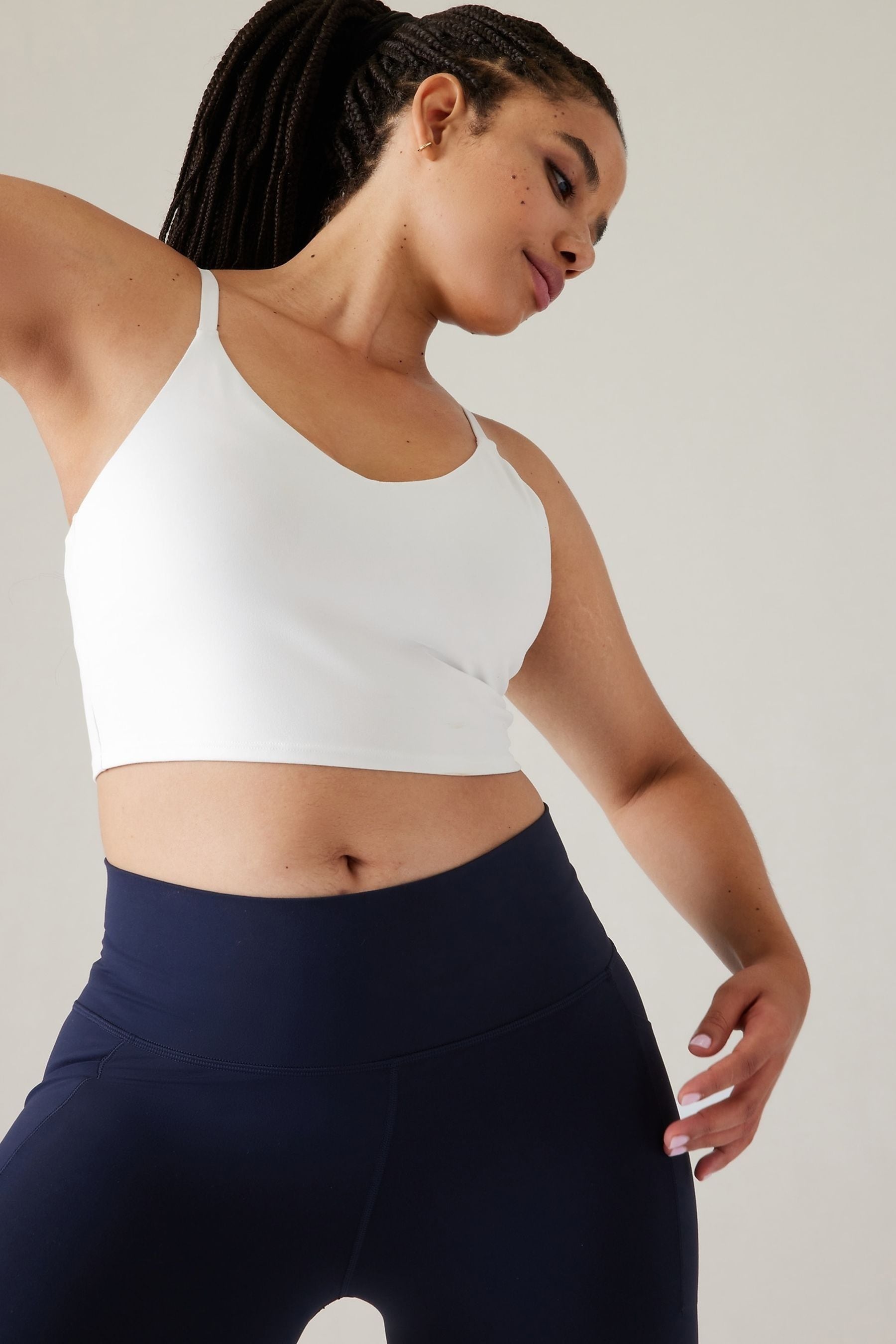 Athleta white sports bra store