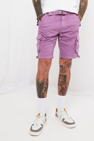embroidered frayed denim shorts