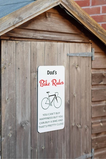 Personalised Bike Rules Sign by Jonny's Sister