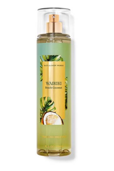 Bath & Body Works Waikiki Beach Coconut Fine Fragrance Mist 8 fl oz / 236 mL