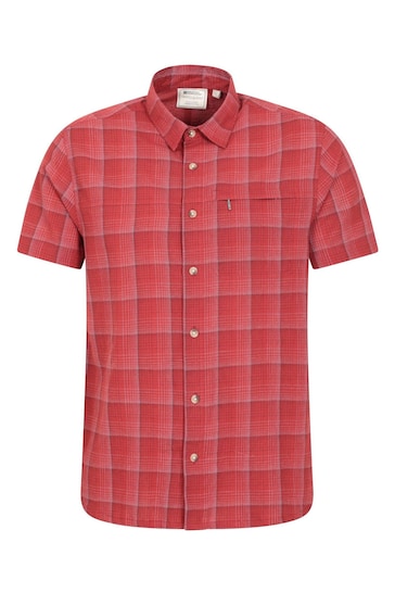 Mountain Warehouse Red Holiday Mens Cotton Shirt