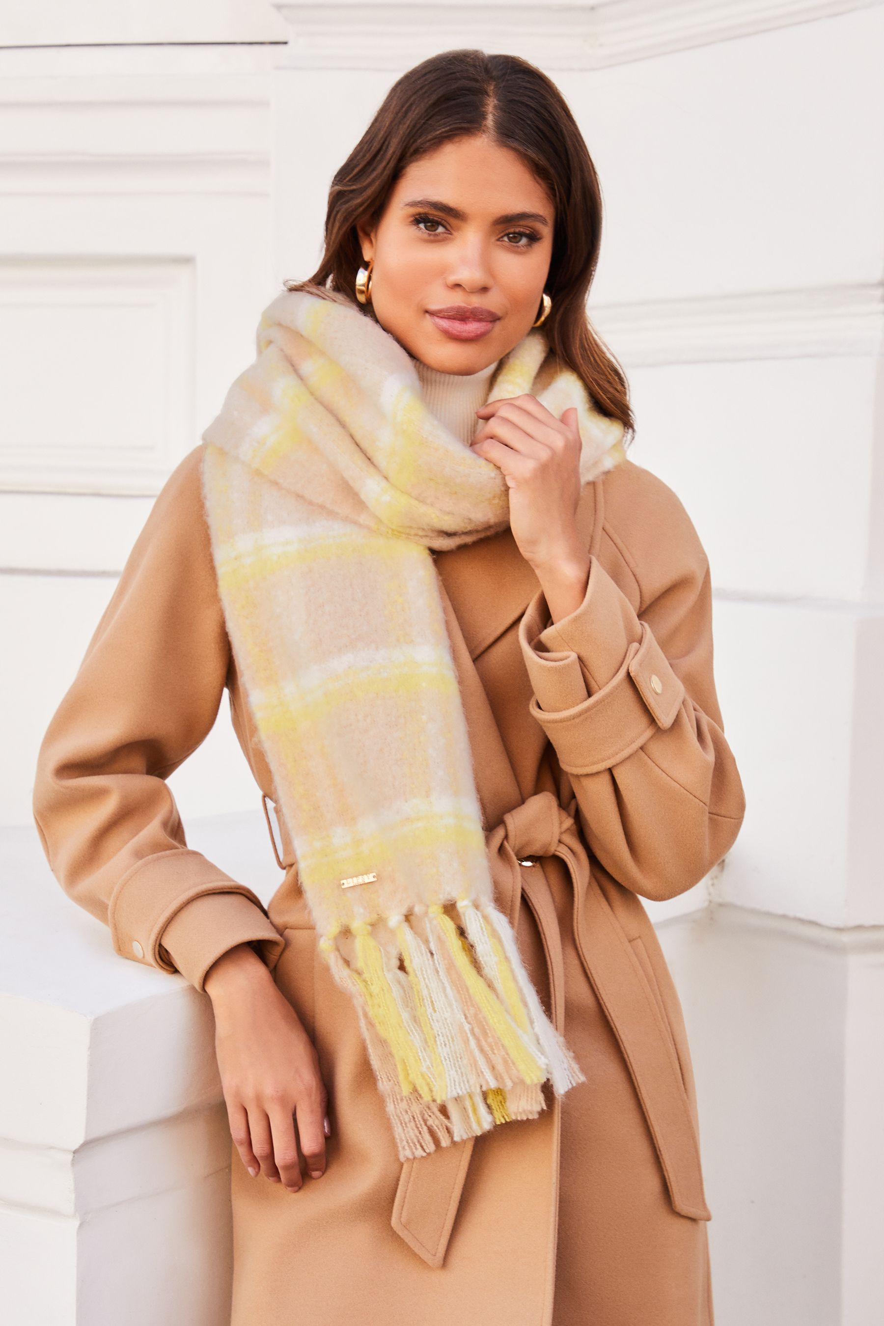 Large cheap camel scarf
