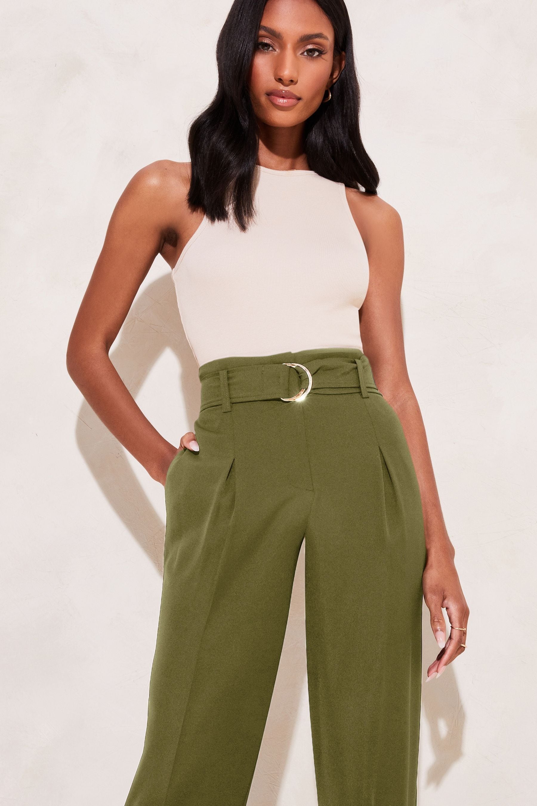 Khaki 2025 smart trousers