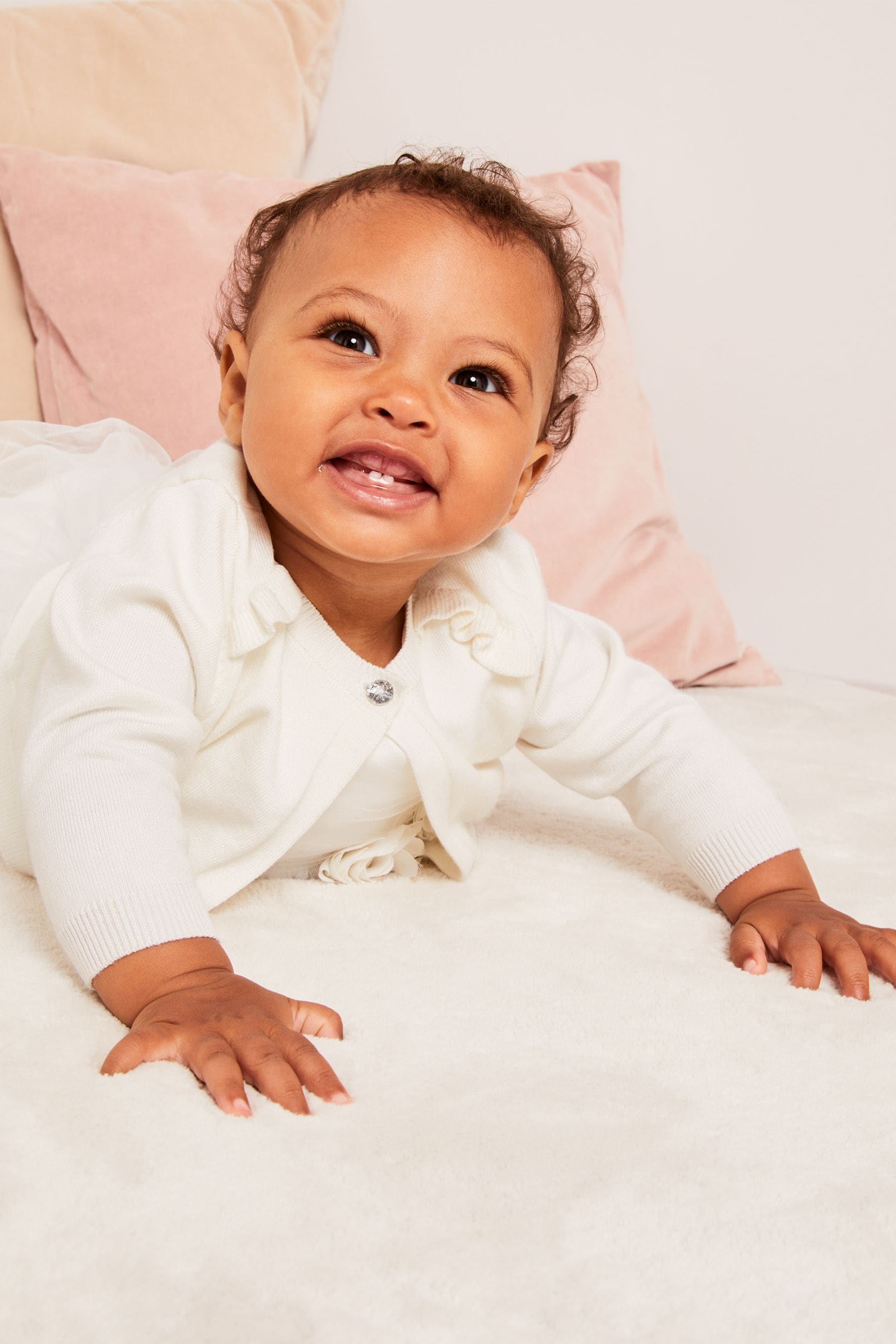 Baby white shrug discount