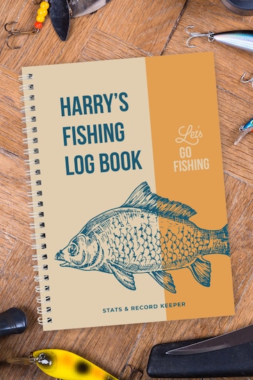 Personalised A5 Fishing Log Book by PMC