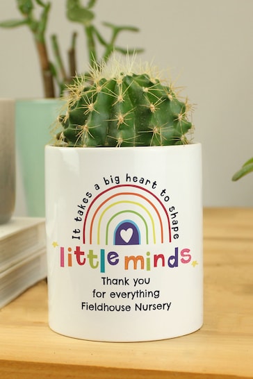 Personalised Shape Little Minds Ceramic Storage Pot by PMC