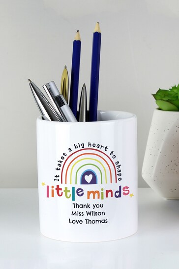 Personalised Shape Little Minds Ceramic Storage Pot by PMC