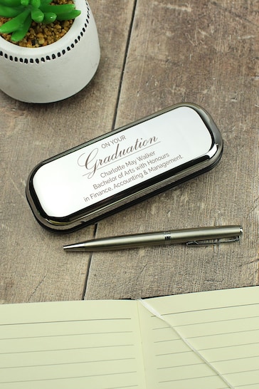 Personalised Graduation Pen and Box Set by PMC