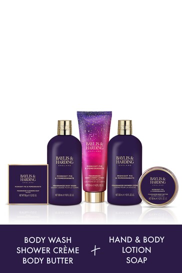 Baylis & Harding Midnight Fig and Pomegranate Perfect Pamper Gift Set