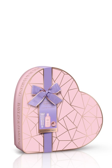 Baylis & Harding Jojoba, Vanilla and Almond Oil Luxury Heart Keepsake Gift Box Gift Set