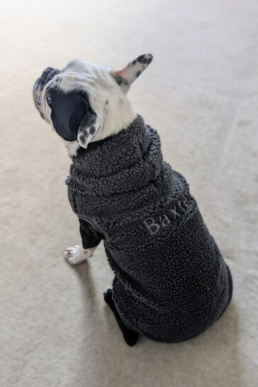 Personalised Sherpa Dog Jacket by Ruff