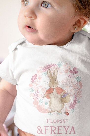 Personalised Flopsy & Me Baby Grow by Star Editions