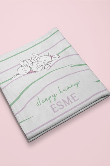 Personalised Sleepy Bunny Blanket by Star Editions