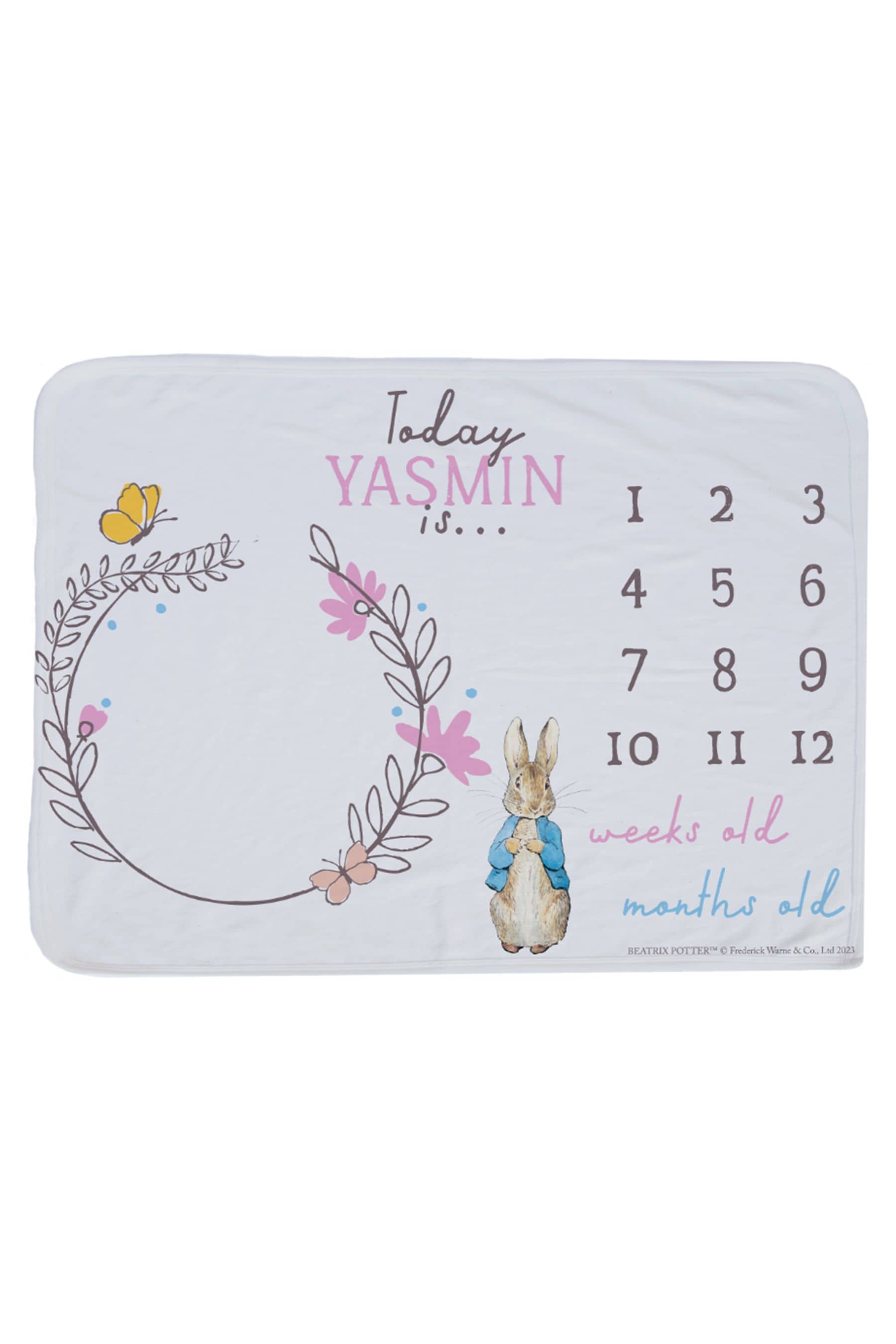 Personalised peter hotsell rabbit blanket