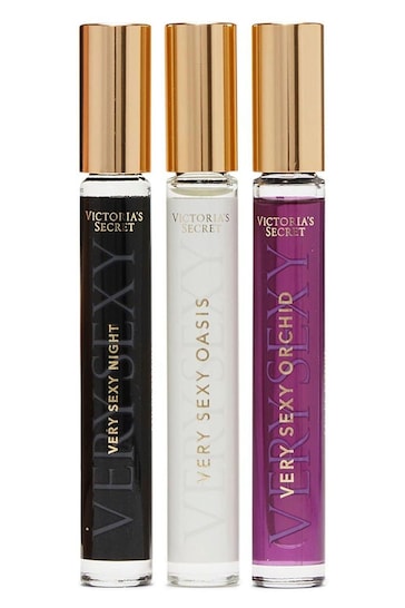 Victoria's Secret Very Sexy Assorted Rollerball 3 Piece Fragrance Gift Set