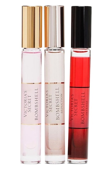Victoria's Secret Bombshell Assorted Rollerball 3 Piece Fragrance Gift Set