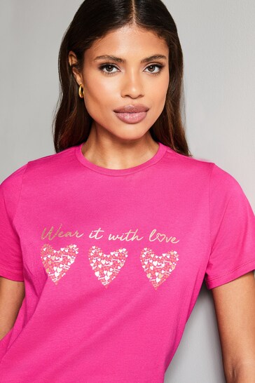 Wear it with Love Pink Boyfriend T-Shirt - Women