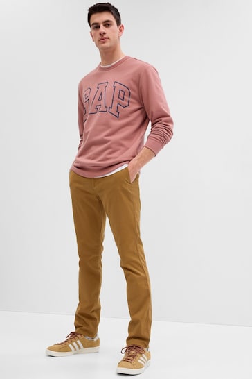 Gap Brown Chinos in Skinny Fit with Washwell