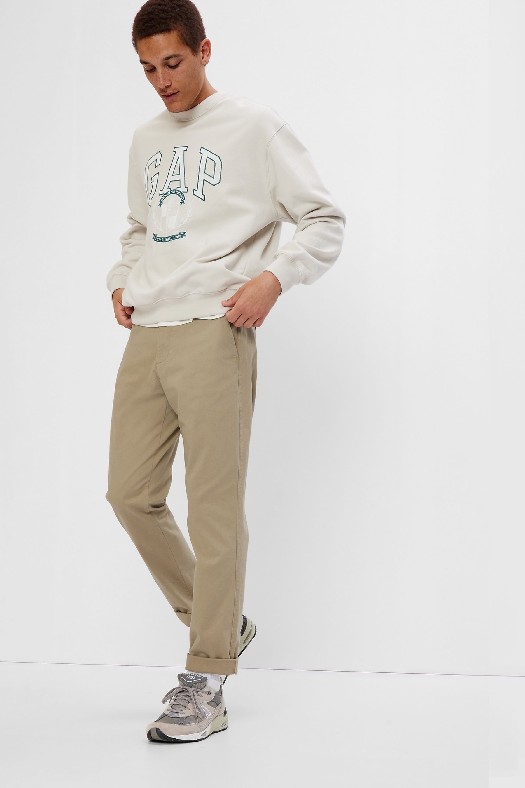 Gap khakis straight fit top