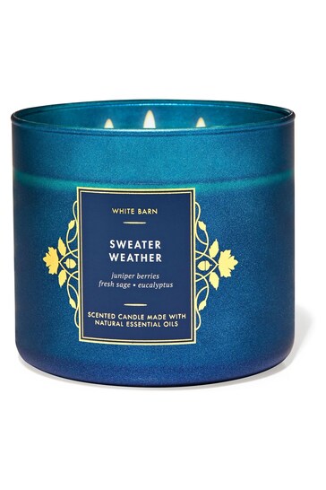 Buy Bath & Body Works Sweater Weather 3 Wick Candle 14.5 oz / 411 g from the Next UK online shop