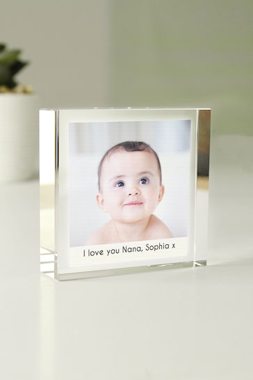 Personalised Photo Upload Crystal Token Ornament by PMC