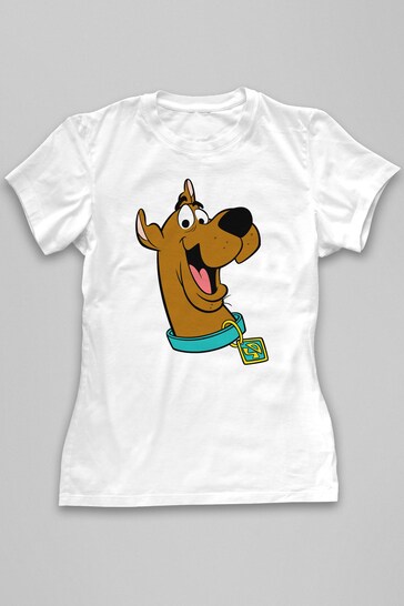 All + Every White Scooby Doo Collar Smile Women's T-Shirt