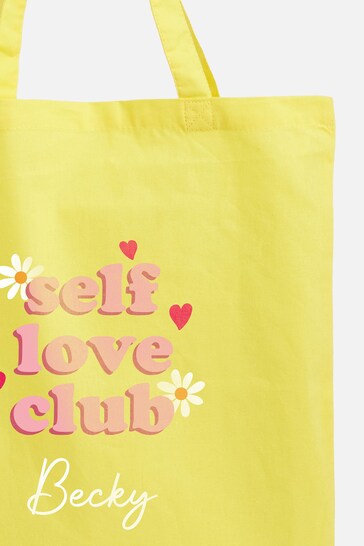 Personalised Self Love Club Tote Bag by Dollymix