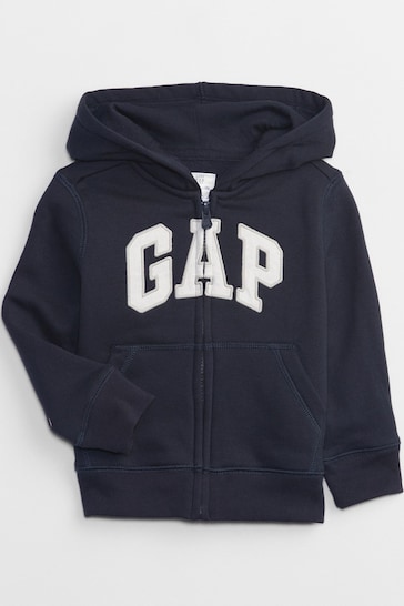 Buy Gap Blue Logo Zip Up Hoodie (Newborn - 7yrs) from the Next UK ...