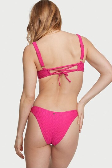 Victoria's Secret Forever Pink Fishnet Brazilian Swim Bikini Bottom
